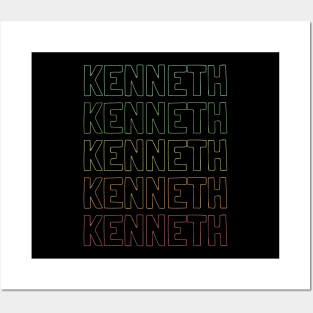 Kenneth Name Pattern Posters and Art